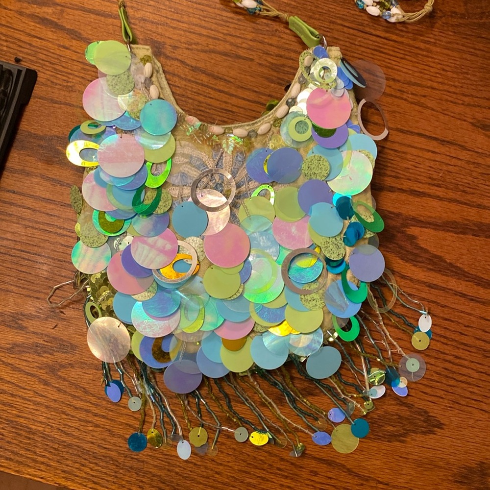 Vintage Sequins and Beaded Purse from London